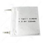超薄聚合物锂电池3.8V 120mAh(104640)图1