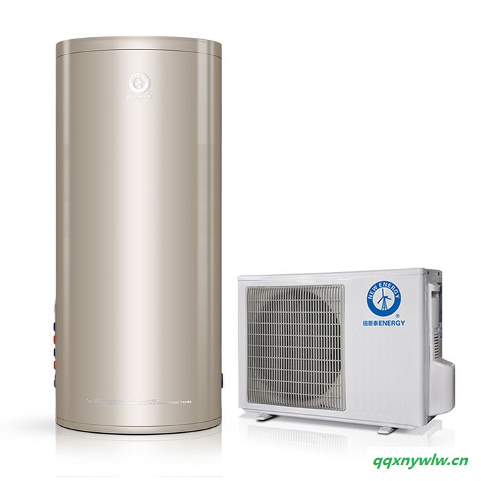 还用太阳能执水器？你OUT啦！纽恩泰空气能热水器圆桶F系列2匹500升 厂家批发 招商加盟图2