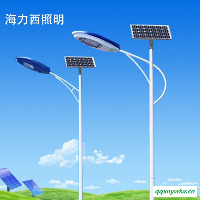 LED太阳能路灯 太阳能庭院灯 太阳能路灯 新农村亮化照明 新款太阳能路灯 锂电池太阳能路灯图1