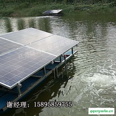 绿博斯LBSSUN-TL 河道专用太阳能光伏板推流曝气机 污水处理太阳能增氧曝气机 光伏浮船蓄电池组太阳能推流曝气机