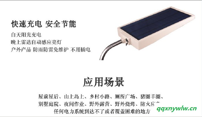 HYT-A001 太阳能灯 太阳能路灯 人体感应家用室内外照明 超亮新农村壁灯 led户外庭院灯 零电费 人体智能感应