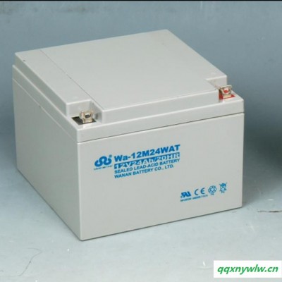 常德市WA-12M24AC万安免维护蓄电池12V24AH经销商太阳能电池