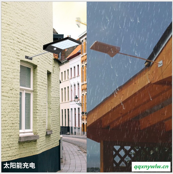 博睿欣LED照明灯太阳能道钉灯 道钉灯 LED太阳能灯 太阳能庭院壁灯 LED方形篱笆灯 户外太阳能装饰灯 太阳能壁灯图3