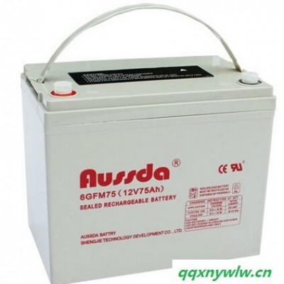 奥斯达蓄电池6GFM75 奥斯达蓄电池12V75AH 12V75AH太阳能路灯电池 消防应急电池