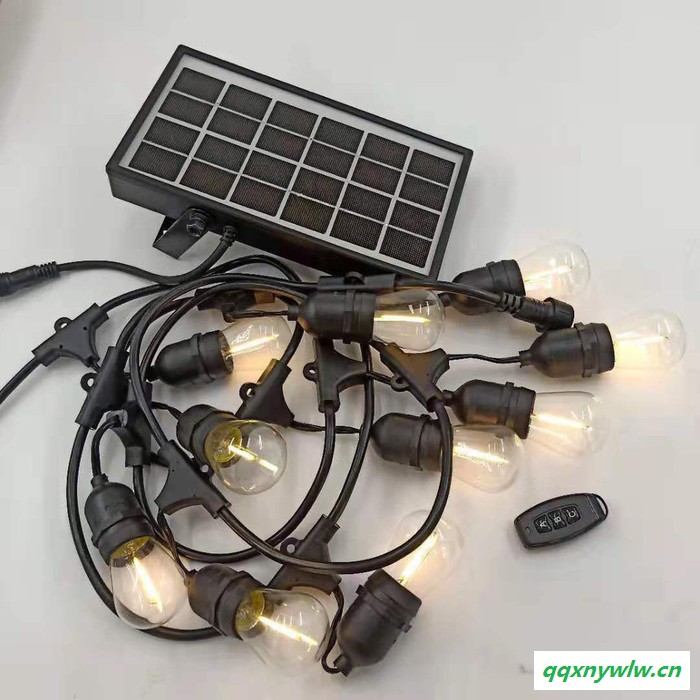 太阳能遥控器防水灯串 E27防水灯串 E26灯串 LED防水灯串线 电源线灯串图4
