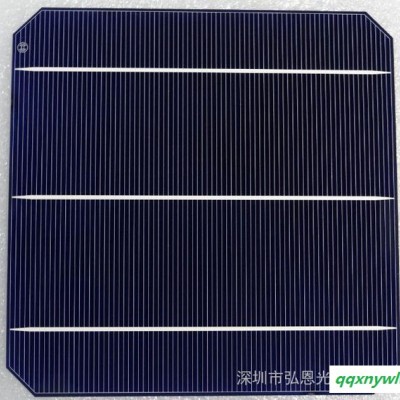 弘恩光电供应德国BOSCH进口156单晶电池片4.3W正背面主栅线连续电池片 单晶硅太阳能电池