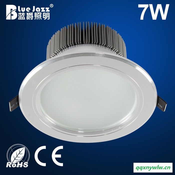 工程款 7W 9W LED天花筒灯 高厚度铝壳 玻璃镜面 正白暖白 节能图1