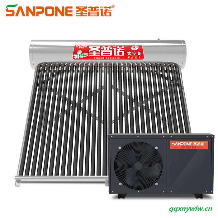 圣普诺（SANPONE）太空能热水器 太阳能/空气能一体省电加热 水循环空气能家用/商用热泵含包送货 1.5P/4-6人图6