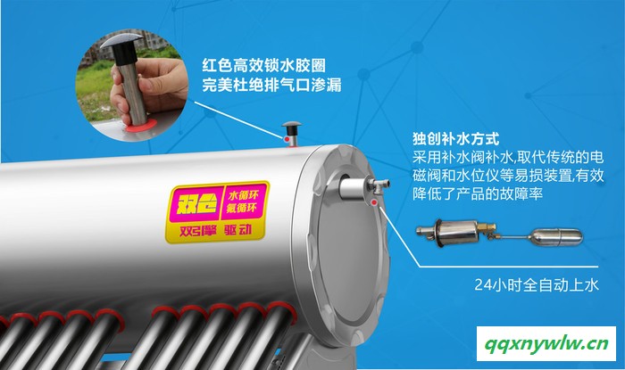 太空能热水器**品牌双仓水循环太空能35管1.5匹图1
