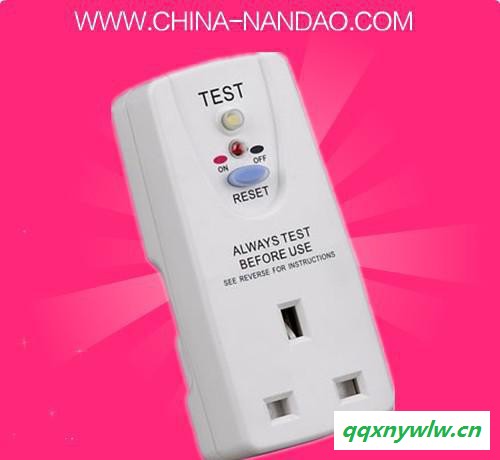 直销10A漏电保护器/太阳能漏电保护插头/热水器保护插头图3