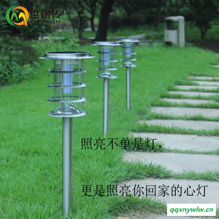 不锈钢草坪灯太阳能超亮LED路灯室外庭院灯 户外照明防水灯 太阳能灯图5