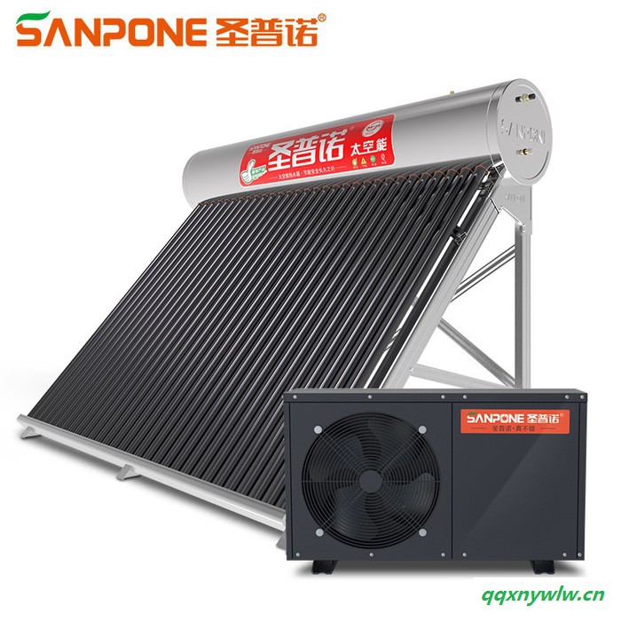 圣普诺 太阳能热水器 太阳能/空气能一体省电加热 水循环空气能24管图3