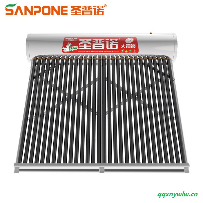 太阳能热水器 全自动家用商用热水一级能效带电加热 铝合金支架全不锈钢水箱 自提（不含安装） 320L/36管/6-8人用图2