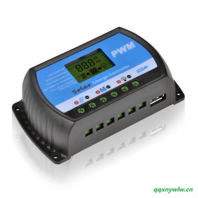 SUNYOBA PWM太阳能控制器 20A 12V LCD显示USB 5V插口 RTD-20A