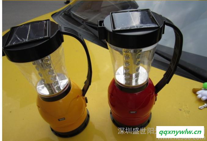 太阳能野营灯 手提灯 带收音机手机充电器 4V 2W