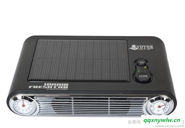 yovog太阳能车载空气净化器 杀菌除味汽车氧吧