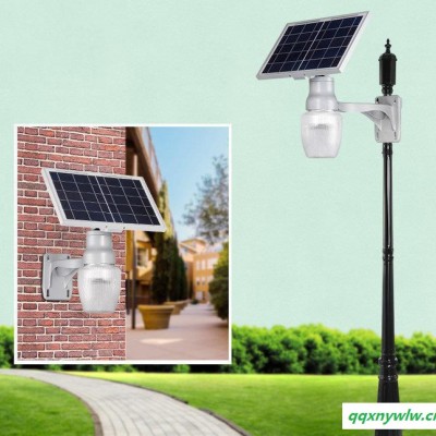 太阳能灯户外led路灯新农村庭院灯壁灯家用景观灯道路超亮苹果灯