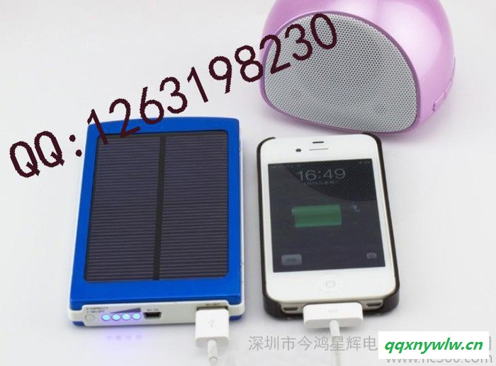 手机户外应急太阳能充电宝，MPS10000铝合金材料太阳能手机充电宝图2