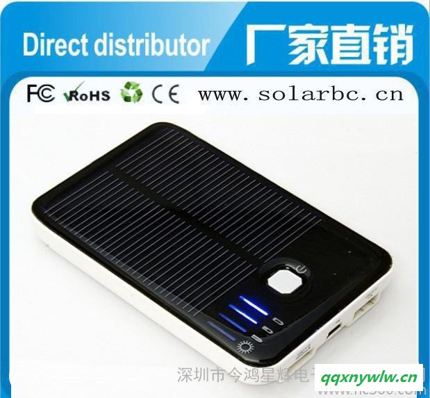 iphone5太阳能充电器，苹果5充电器，iphone5双USB移动电源充电器图2