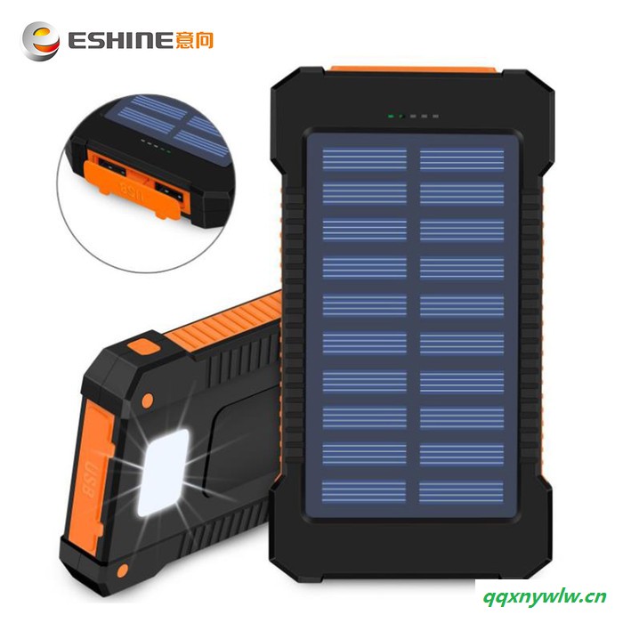 F5太阳能充电宝｜太阳能移动电源10000mAhsolar power bank图2