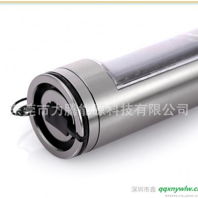 直销太阳能强光手电筒 远射LED灯 USB充电手提式探照灯