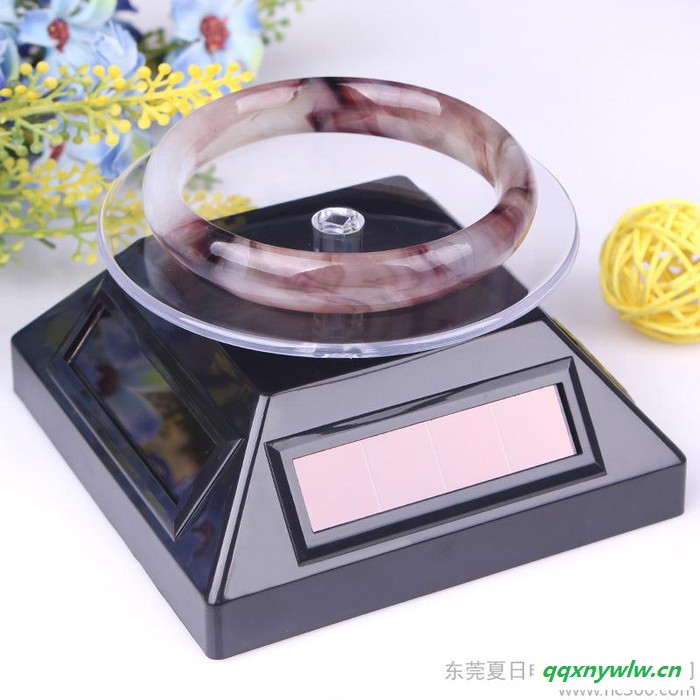供应太阳能展示台 转盘展示架 旋转台 珠宝首饰玉器手机手表饰品架