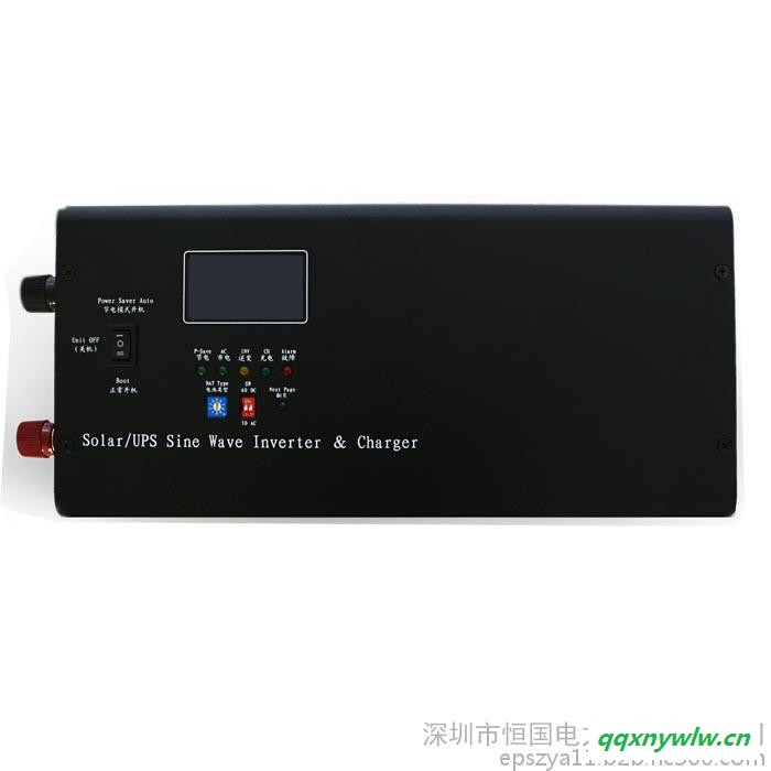恒国电力HG-3048 工频逆变器|3000W带市电互补充电功能|DC48V-AC220V太阳能逆变器图2