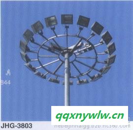 河北金海10米中杆灯太阳能路灯控制器庭院灯款式监控杆厂家图2