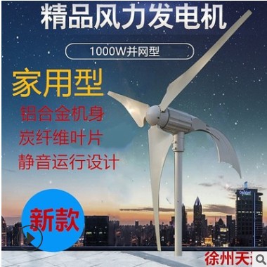 厂家生产小型微风风力发电机 铝合金小型风力发电机图2