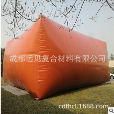 PVC 红泥沼气布 沼气发酵袋 沼气储气袋定制生产图3