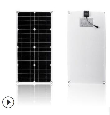 25W 16V 单晶硅PET柔性透明太阳能充电板 太阳能车载充，图2