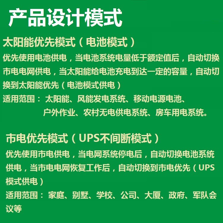逆变器产品设计模式