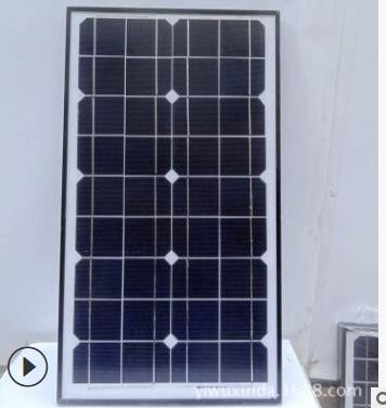 义乌工厂太阳能多晶30w18v玻璃层压板家用充12V电瓶非洲中东定制图3