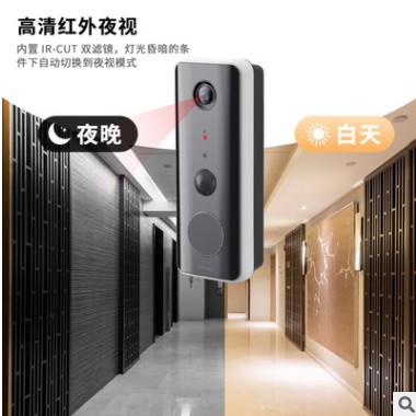 工厂私模1080P手机远程家用wifi门禁 涂鸦智能可视频可通话门铃图2