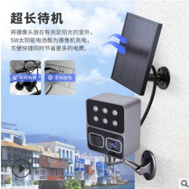 源头工厂私模太阳能低功耗4G庭院灯涂鸦智能防水无线金属外壳监控图3