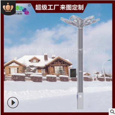 风光互补智慧路灯 城市园区5G基站多功能智慧灯杆 一体化智慧路灯图2