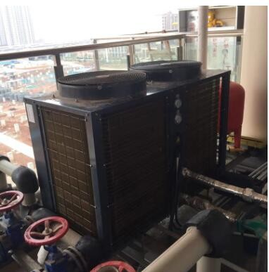 医院热水工程空气能热水器机组 15P/20匹 空气源热泵主机出口