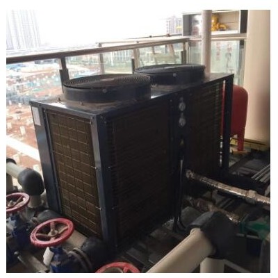医院热水工程空气能热水器机组 15P/20匹 空气源热泵主机出口