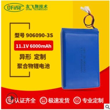 90609011.1V6000mAh定位器监控器应急灯大容量聚合物锂电池组图3