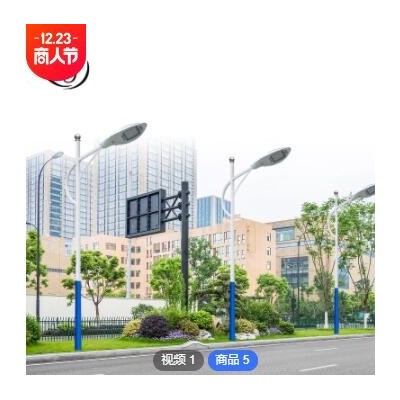 定制路灯 新农村led路灯户外灯学校小区道路照明光控太阳能路灯