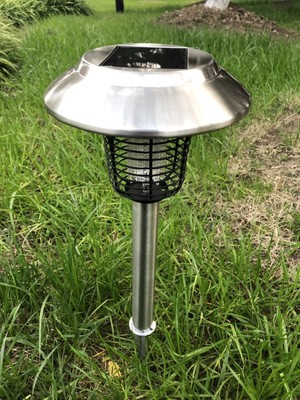 太阳能LED草坪灭蚊器灭蚊灯用于公园景观