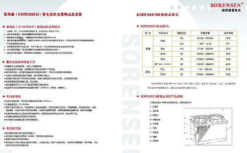 索润森蓄电池 SAE12-100 美国索润森蓄电池 12V100AH ups蓄电池 直流屏蓄电池 eps蓄电池示例图1