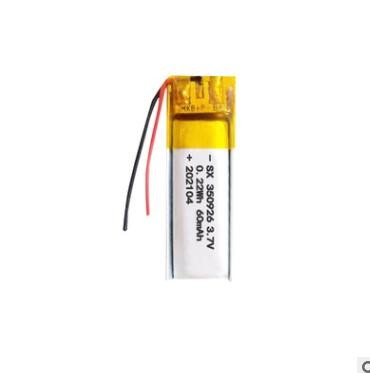 足容现货350926-60mAh 3.7v聚合物锂电池 自拍杆智能眼镜内置电池图3