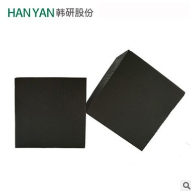 韩研厂家直销废气处理蜂窝状活性炭喷漆房除味优质耐水蜂窝活性炭图2