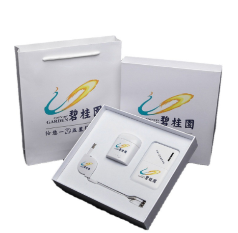 移动电源定logo制公司赠送客户手机充电宝商务礼品套装刻字纪念品图3